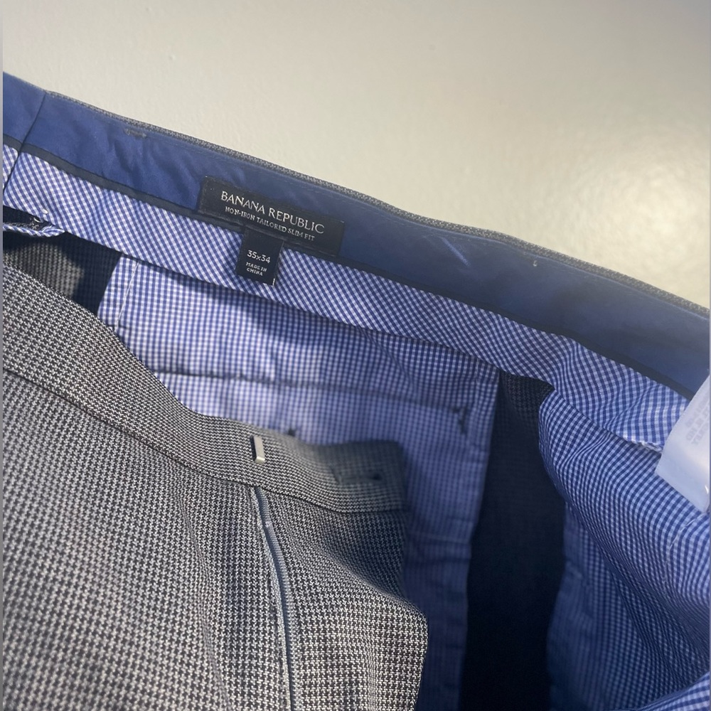 Banana Republic Men’s Non Iron Tailored Slim Fit Formal 35/34